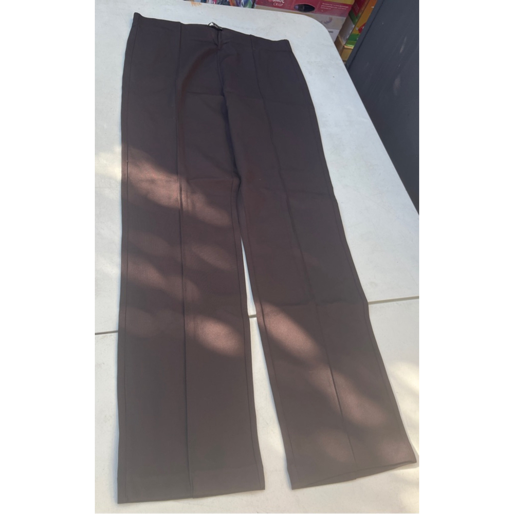 Women's Banana Republic Brown Ponte Pants Trousers Size L. NWT